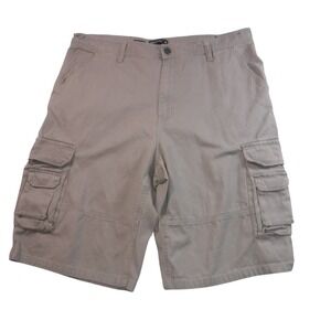 Public Supply NYC Men's 38 Cargo Shorts Tan Khaki Baggy Fit Cotton